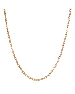 Pre-Owned 9ct Yellow Gold 21" Diamond-Cut Belcher Chain Necklace