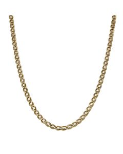 Pre-Owned 9ct Yellow & White Gold Fancy Link Chain Necklace