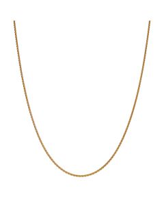 Pre-Owned 9ct Yellow Gold 20 Inch Spiga Link Chain Necklace