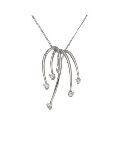 Pre-Owned 18ct White Gold 0.30ct Diamond Pendant Necklace