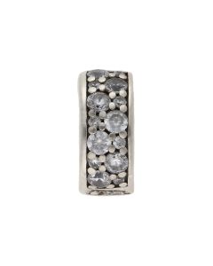 Pre-Owned Pandora Silver Cubic Zirconia Clip Charm