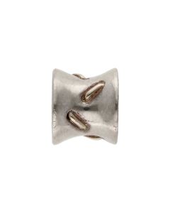 Pre-Owned Pandora Silver & Gold Stitched Charm