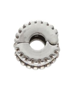Pre-Owned Pandora Silver Beaded Edge Clip Charm