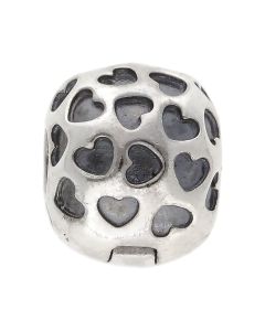 Pre-Owned Pandora Silver Hearts Clip Charm