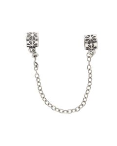 Pre-Owned Pandora Silver Flowers Safety Chain