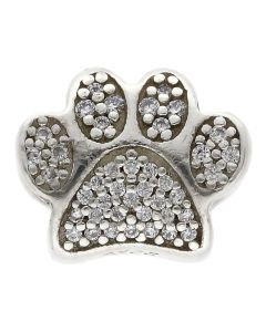 Pre-Owned Pandora Silver Gemstone Set Paw Charm