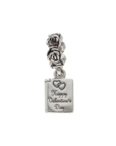 Pre-Owned Pandora Silver Valentines Day Card Charm