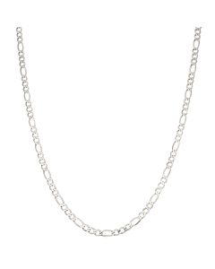 Pre-Owned Sterling Silver 24" Figaro Chain Necklace