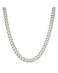 Pre-Owned Sterling Silver 22" Heavy Curb Chain Necklace