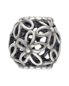 Pre-Owned Pandora Silver Cutout Flowers Charm