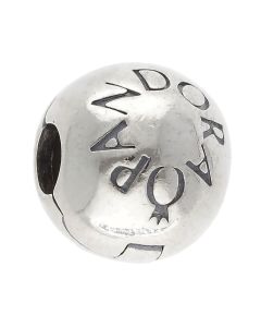 Pre-Owned Pandora Silver Round Clip Charm