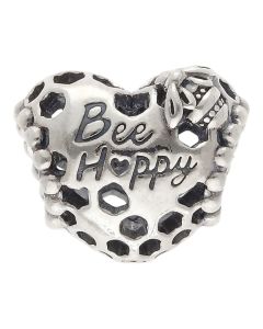 Pre-Owned Pandora Silver Bee Happy Heart Charm