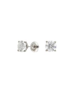 Pre-Owned 14ct White Gold 2.06ct Diamond Stud Earrings