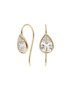 Pre-Owned 14ct Yellow Gold Pear Drop Earrings