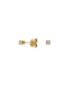 Pre-Owned 9ct Yellow Gold Diamond Stud Earrings