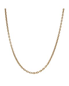 Pre-Owned 9ct Yellow Gold 21" Diamond-Cut Belcher Chain Necklace