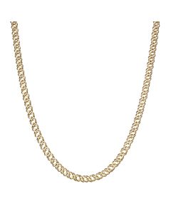 Pre-Owned 9ct Yellow Gold 18" Double Curb Chain Necklace