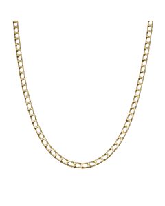 Pre-Owned 9ct Yellow Gold 21.5" Square Curb Chain Necklace