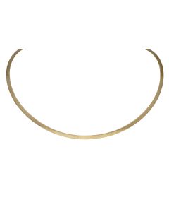Pre-Owned 9ct Yellow Gold 17" Fancy Flat Link Necklet