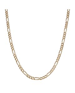 Pre-Owned 9ct Yellow Gold 21" Figaro Chain Necklace