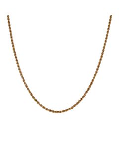 Pre-Owned 9ct Yellow Gold 16" Hollow Rope Chain Necklace