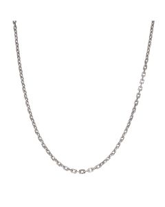 Pre-Owned 18ct White Gold 22" Diamond-Cut Belcher Chain Necklace