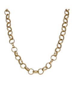 Pre-Owned 9ct Gold 25" Solid Polished Belcher Chain Necklace