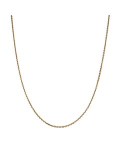 Pre-Owned 9ct Gold 17.5" Diamond-Cut Belcher Chain Necklace