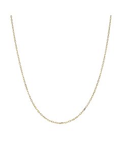 Pre-Owned 14ct Yellow Gold 19.5" Faceted Belcher Chain Necklace