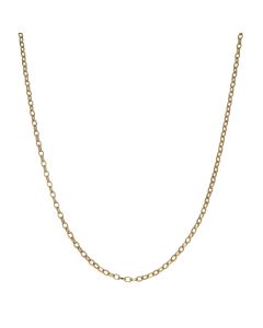 Pre-Owned 9ct Yellow Gold 24" Faceted Belcher Chain Necklace