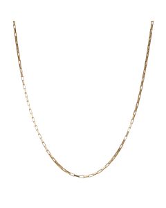 Pre-Owned 9ct Yellow Gold 18" Paper Link Chain Necklace