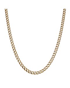 Pre-Owned 9ct Yellow Gold 25.5" Curb Chain Necklace