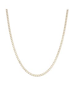 Pre-Owned 9ct Yellow Gold 19" Square Curb Chain Necklace