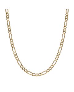 Pre-Owned 9ct Yellow Gold 26" Figaro Chain Necklace