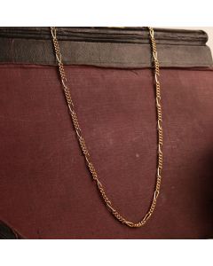 Pre-Owned Vintage 1987 9ct Gold 24" Figaro Chain Necklace