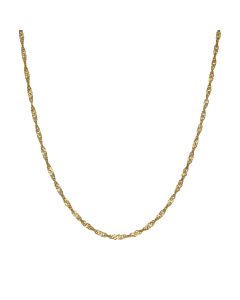 Pre-Owned 9ct Yellow Gold 18" P.O.W Twist Link Chain Necklace