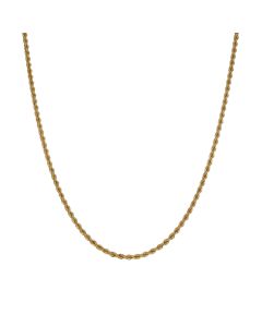 Pre-Owned 9ct Yellow Gold 28" Rope Chain Necklace