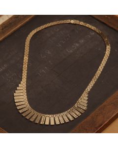 Pre-Owned Vintage 1964 9ct Yellow Gold Cleopatra Style Necklet