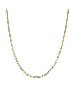 Pre-Owned 9ct Yellow & White Gold 20" Fancy Link Chain Necklace