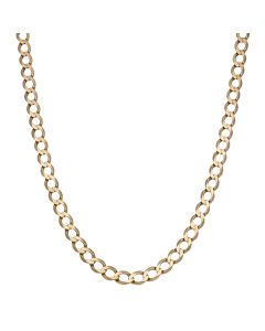 Pre-Owned 9ct Yellow Gold 21" Curb Chain Necklace
