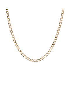 Pre-Owned 9ct Yellow Gold 16" Square Curb Chain Necklace