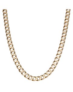 Pre-Owned 9ct Yellow Gold 27" Heavy Curb Chain Necklace