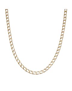 Pre-Owned 9ct Yellow Gold 20" Square Curb Chain Necklace