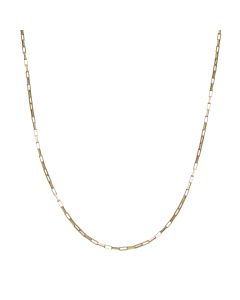 Pre-Owned 9ct Yellow Gold 24" Paper Link Chain Necklace