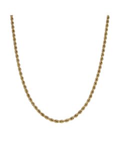Pre-Owned 9ct Yellow Gold 21" Hollow Rope Chain Necklace