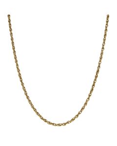 Pre-Owned 9ct Yellow Gold 20" P.O.W Twist Link Chain Necklace