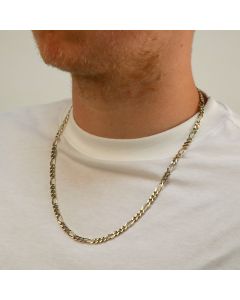 Pre-Owned 9ct Yellow Gold 23" Figaro Chain Necklace