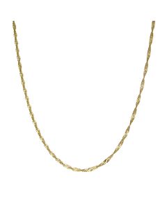 Pre-Owned 9ct Yellow Gold 29" Twisted Curb Chain Necklace