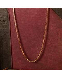 Pre-Owned Vintage 1976 9ct Gold 38" Box Link Chain Necklace