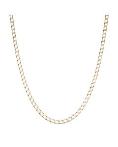Pre-Owned 9ct Yellow Gold 18" Square Curb Chain Necklace